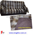 Высокое качество меха одеяло крашеный цвет шиншилла Рекс кролика одеяло